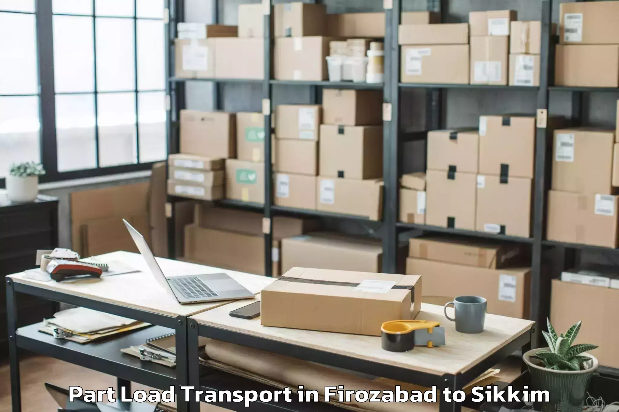 Easy Firozabad to Jorethang Part Load Transport Booking